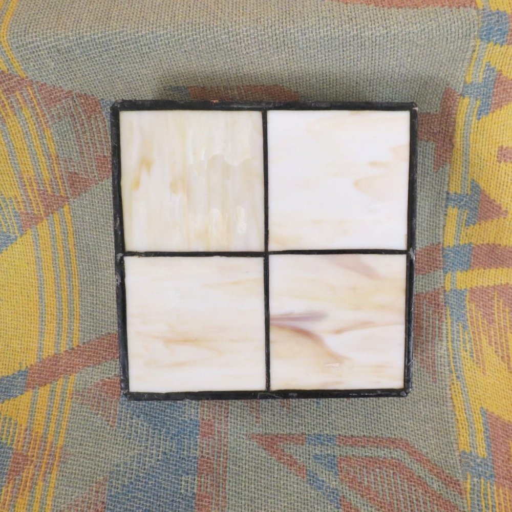Vintage Hand Soldered  Cowboy Glass Box - Picture 3 of 3